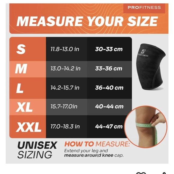 🆕 Pro Fitness Knee Sleeves Weightlifting, Unisex - 7mm Thick Premium / Small - Picture 6 of 6